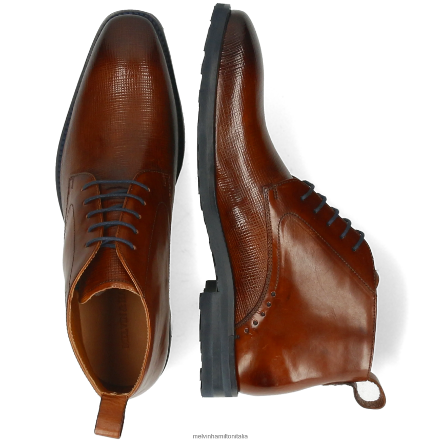 esso Melvin & Hamilton uomini flynn 3 marrone stivaletti DLT2BB34
