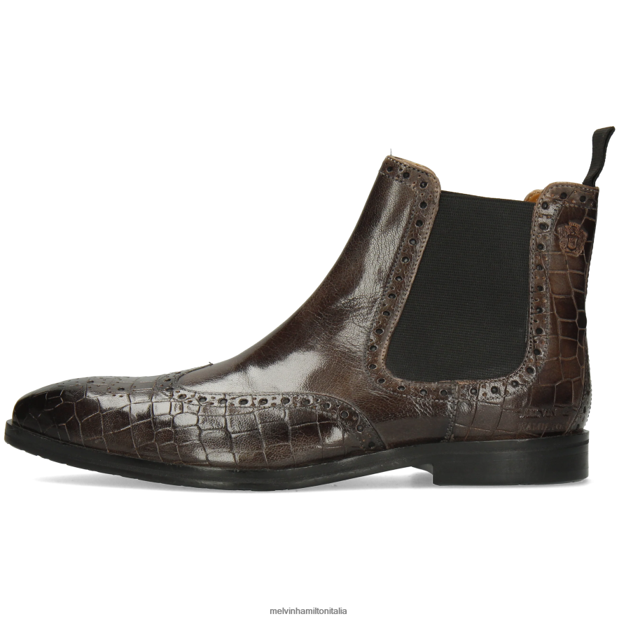 esso Melvin & Hamilton uomini gregge 2 grigio stivaletti L80P2P133