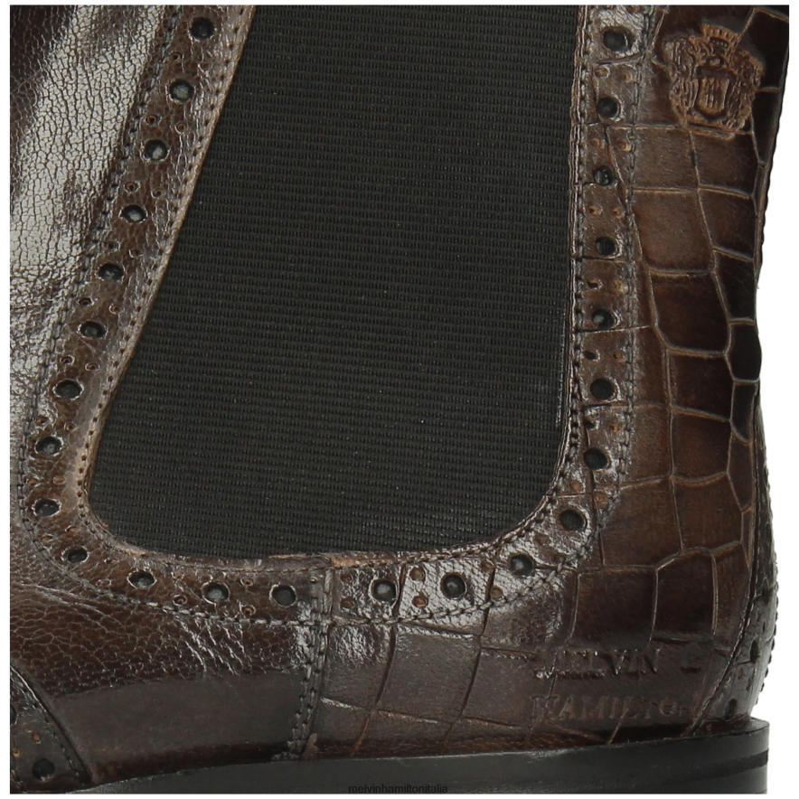 esso Melvin & Hamilton uomini gregge 2 grigio stivaletti L80P2P133