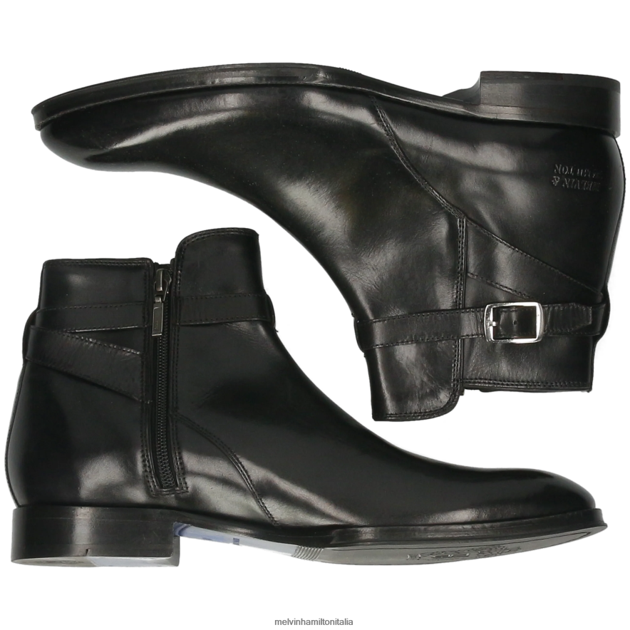 esso Melvin & Hamilton uomini kane 1 nero stivaletti L80P2P125