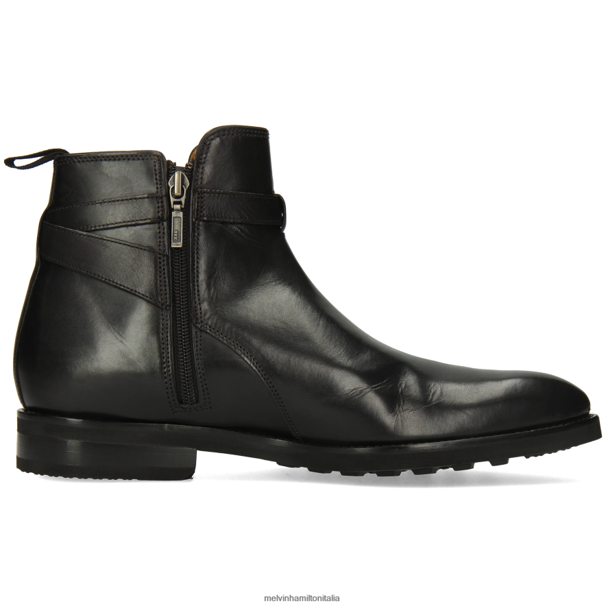 esso Melvin & Hamilton uomini kane 1 nero stivaletti L80P2P91