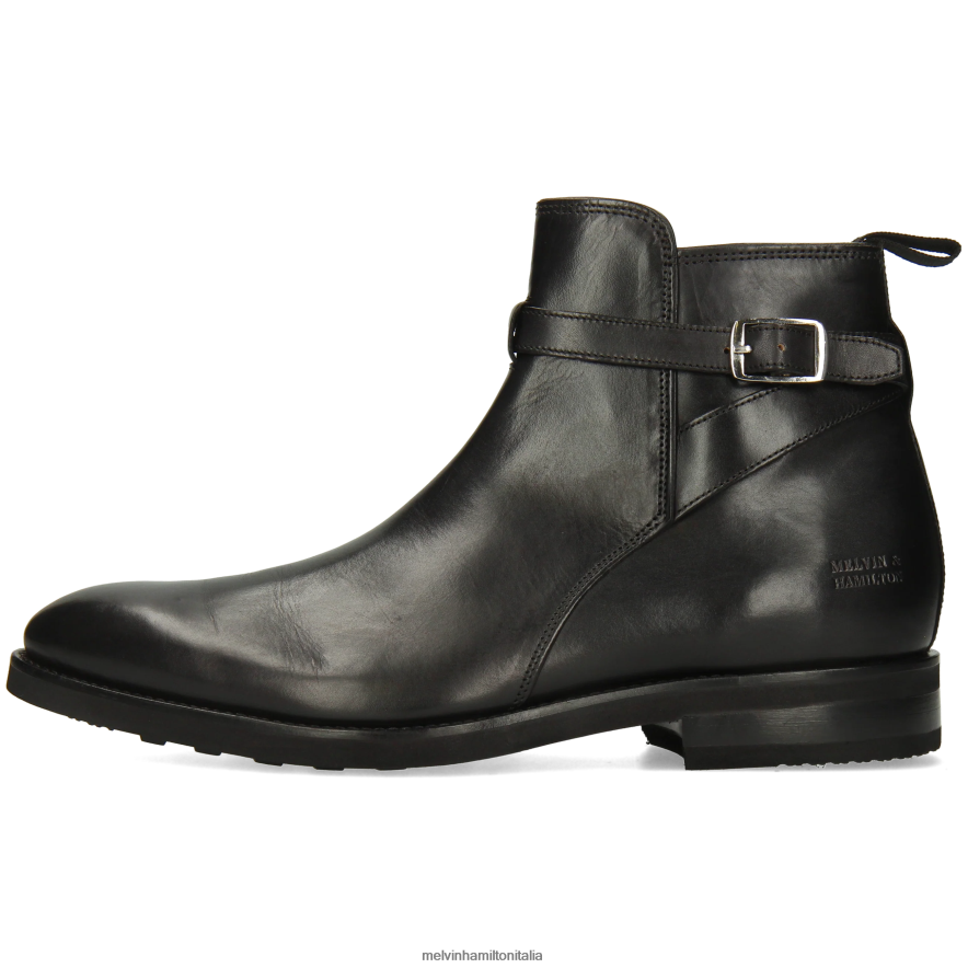 esso Melvin & Hamilton uomini kane 1 nero stivaletti L80P2P91