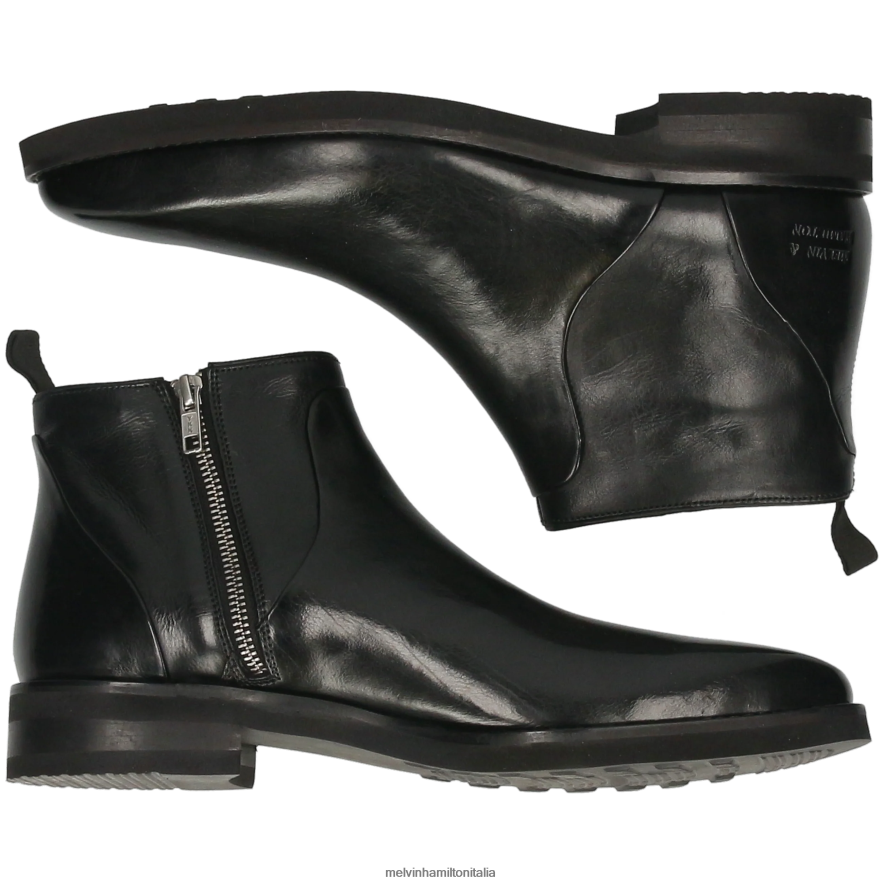 esso Melvin & Hamilton uomini lancia 51 nero stivaletti L80P2P93