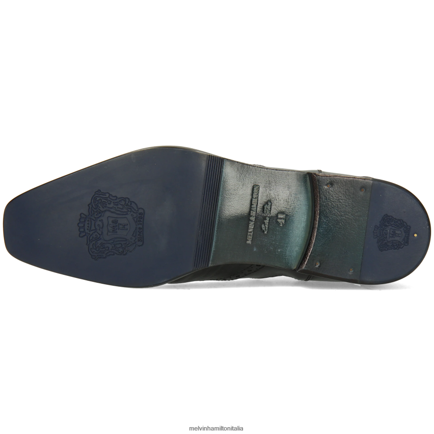 esso Melvin & Hamilton uomini legame 3 nero stivaletti L80P2P25