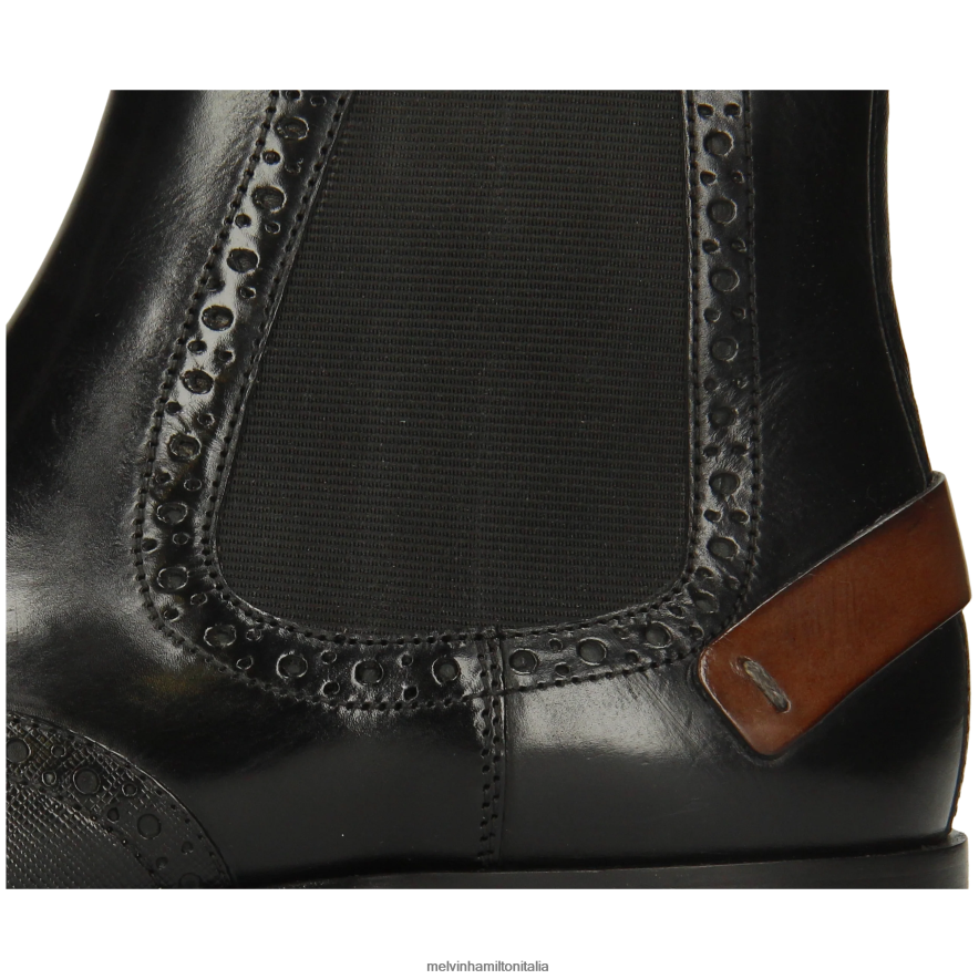 esso Melvin & Hamilton uomini legame 3 nero stivaletti L80P2P25