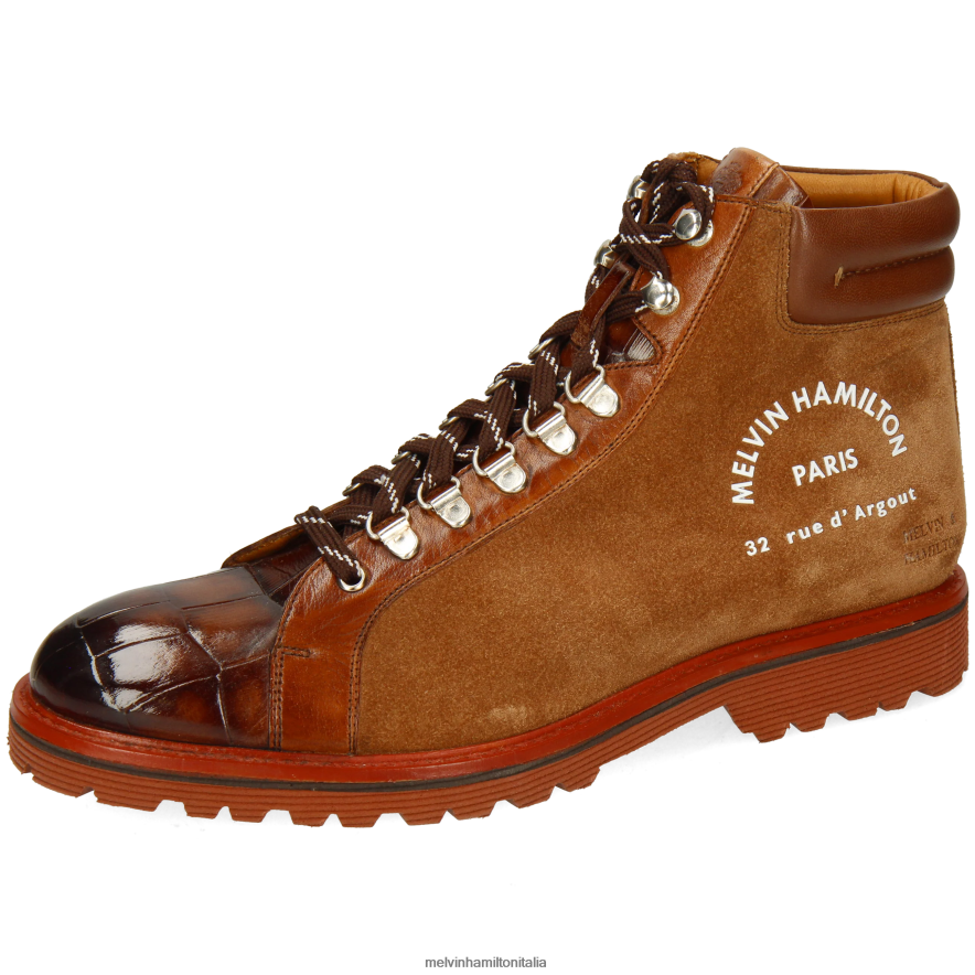 esso Melvin & Hamilton uomini trevor 33 marrone stivaletti L80P2P83