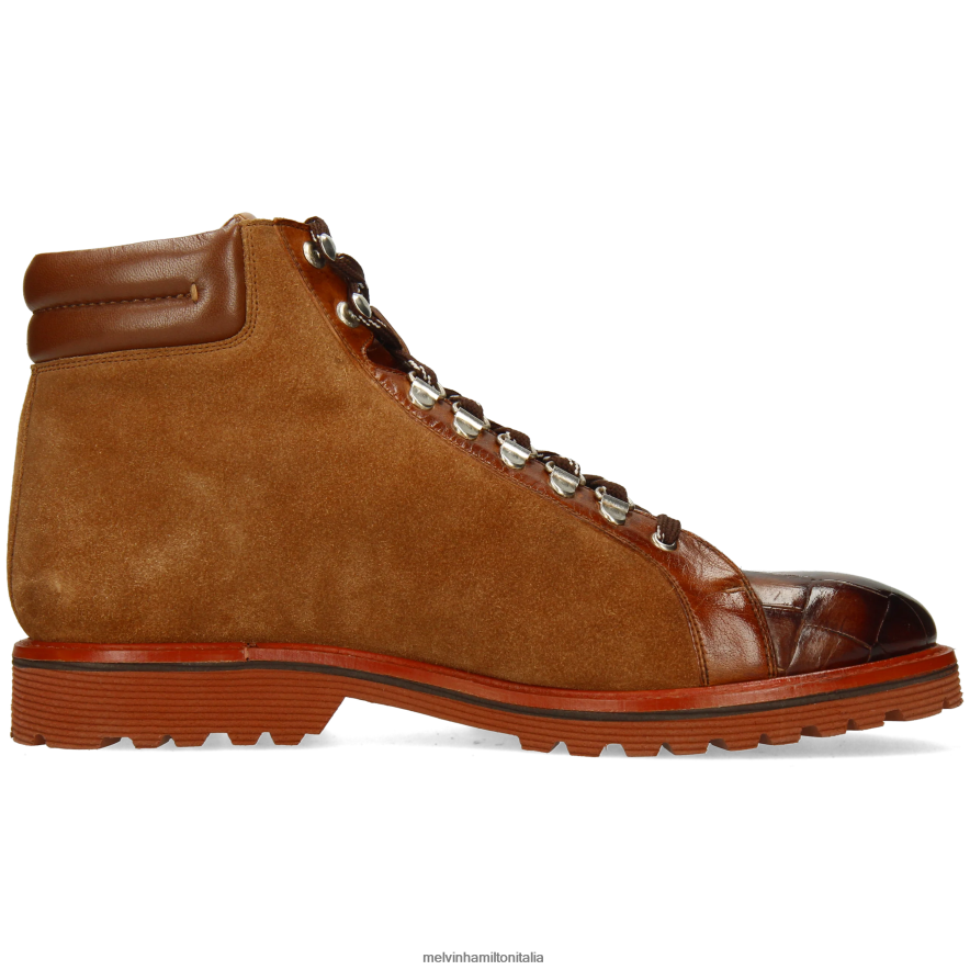 esso Melvin & Hamilton uomini trevor 33 marrone stivaletti L80P2P83