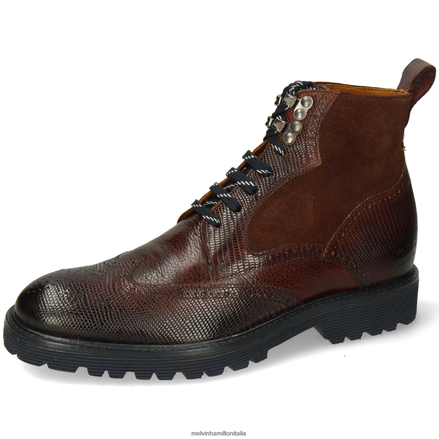 esso Melvin & Hamilton uomini trevor 34 marrone stivaletti L80P2P38