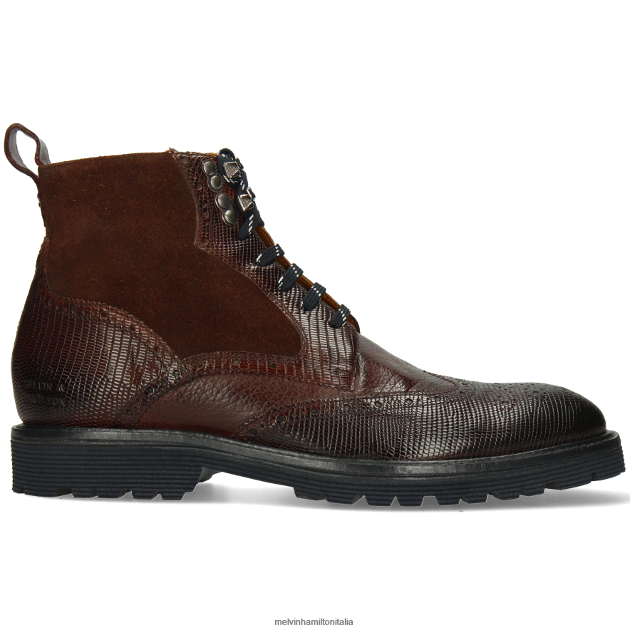 esso Melvin & Hamilton uomini trevor 34 marrone stivaletti L80P2P38