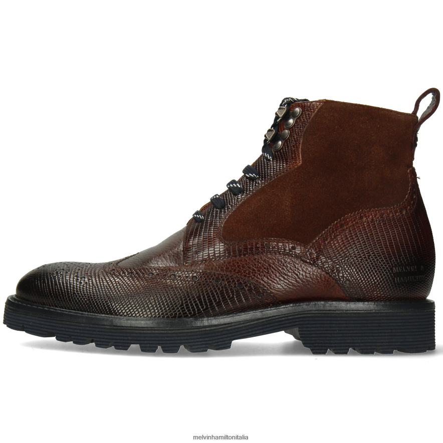 esso Melvin & Hamilton uomini trevor 34 marrone stivaletti L80P2P38