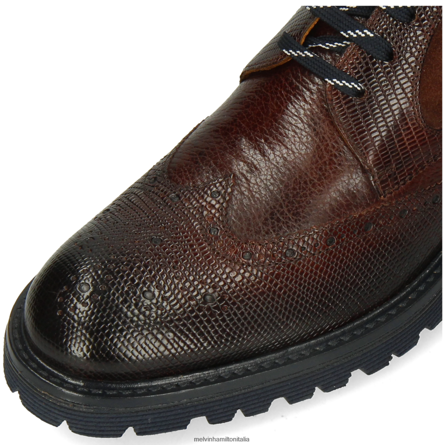 esso Melvin & Hamilton uomini trevor 34 marrone stivaletti L80P2P38