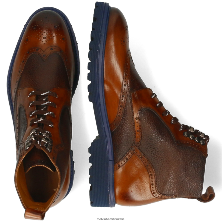 esso Melvin & Hamilton uomini trevor 34 marrone stivaletti L80P2P79