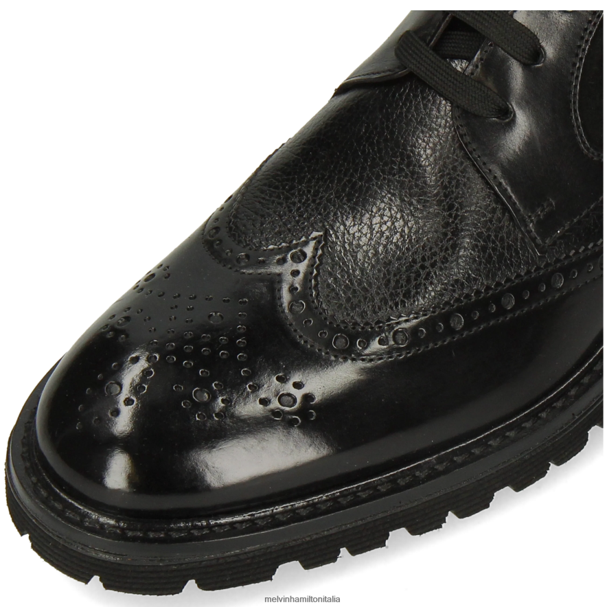 esso Melvin & Hamilton uomini trevor 34 nero stivaletti L80P2P62