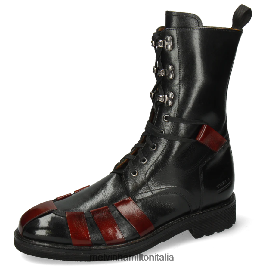 esso Melvin & Hamilton uomini trevor 43 nero stivaletti L80P2P144