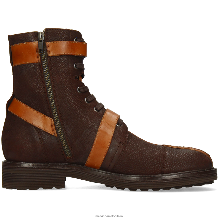 esso Melvin & Hamilton uomini trevor 48 marrone stivaletti DLT2BB87