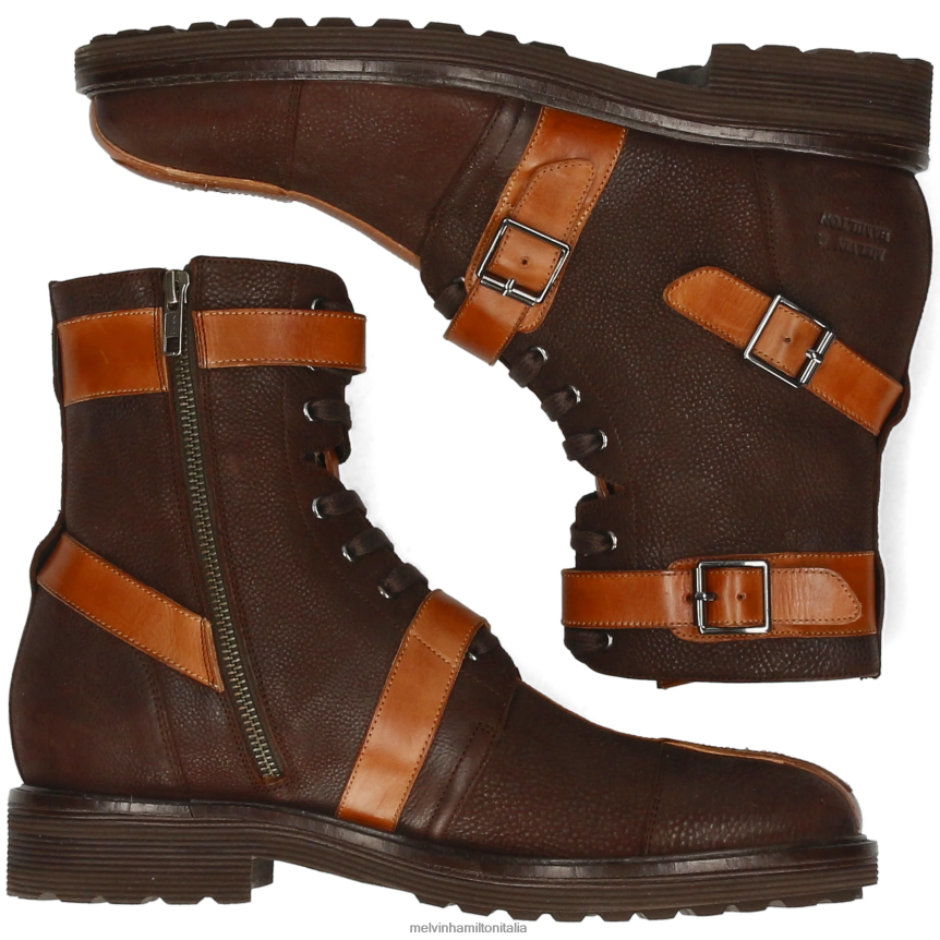 esso Melvin & Hamilton uomini trevor 48 marrone stivaletti DLT2BB87