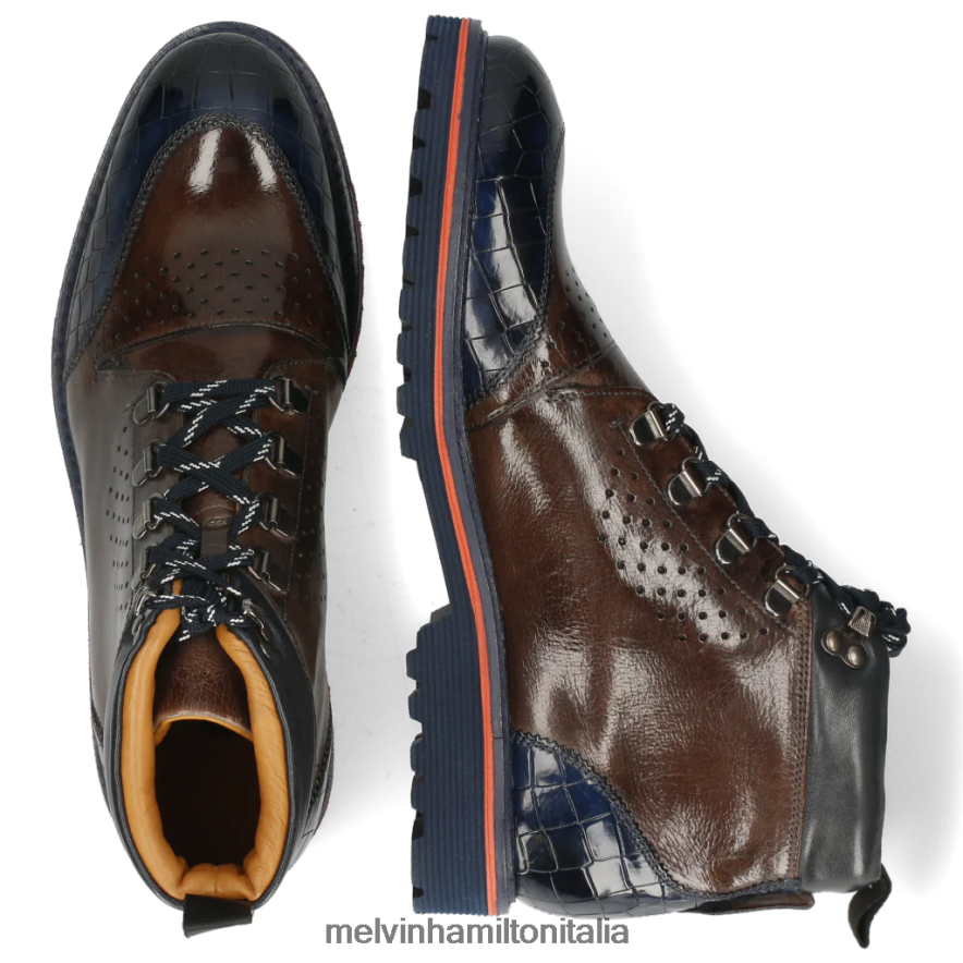 esso Melvin & Hamilton uomini trevor 5 marrone stivaletti L80P2P131