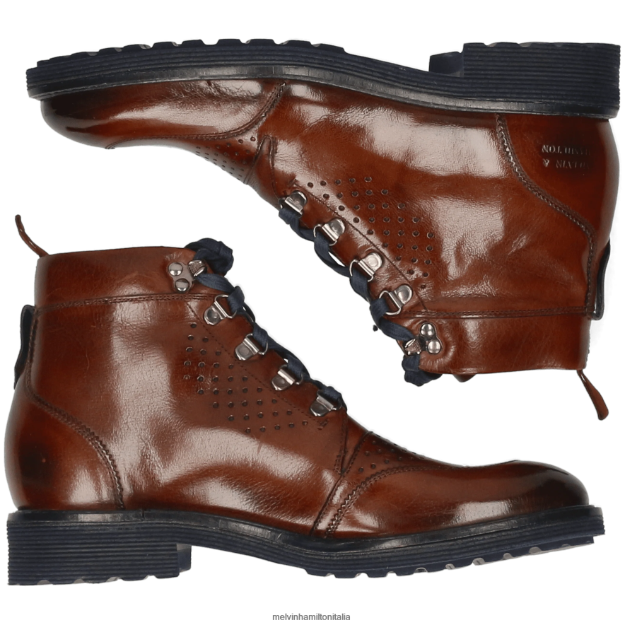esso Melvin & Hamilton uomini trevor 5 marrone stivaletti L80P2P71