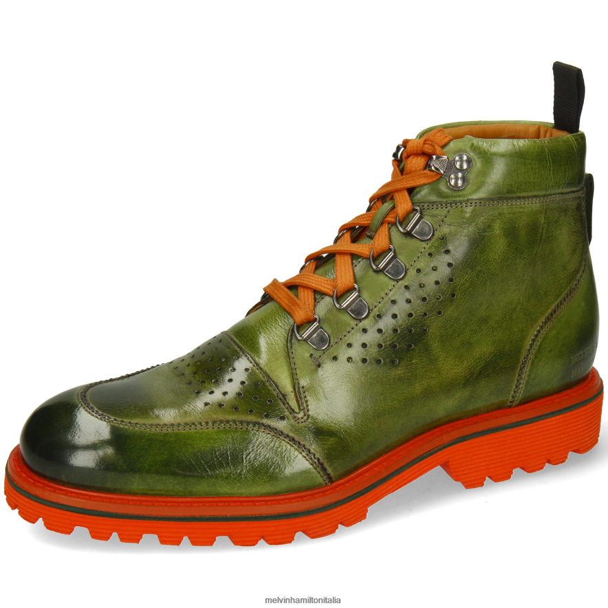 esso Melvin & Hamilton uomini trevor 5 verde stivaletti L80P2P5