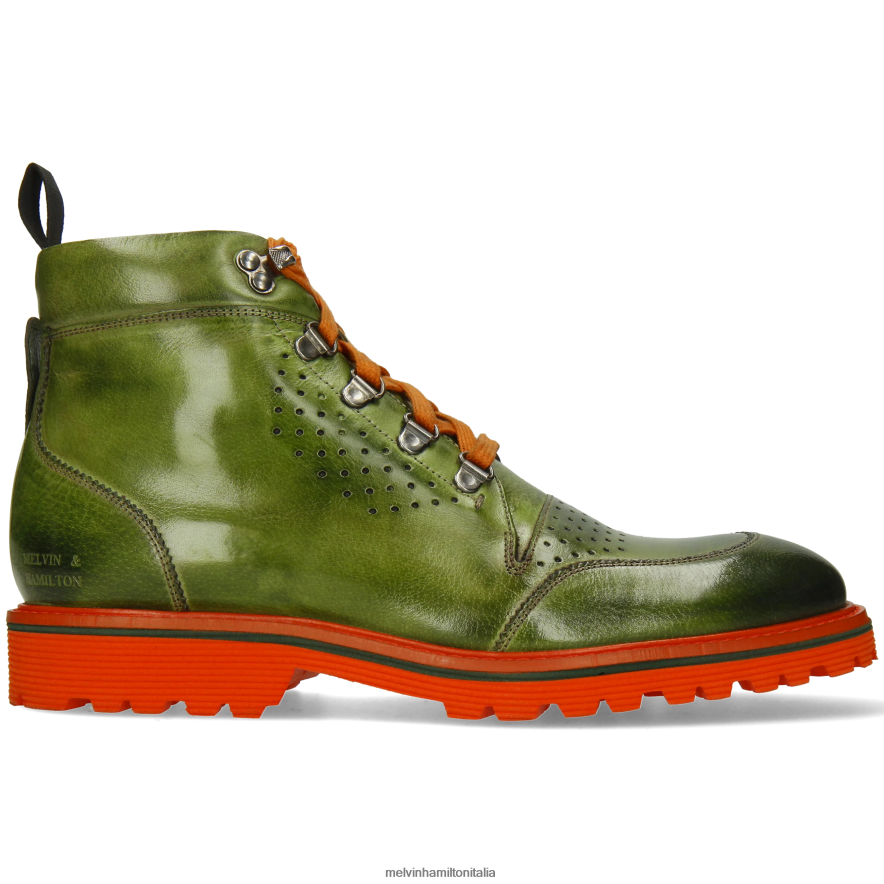 esso Melvin & Hamilton uomini trevor 5 verde stivaletti L80P2P5