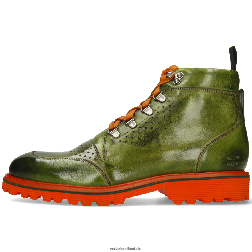 esso Melvin & Hamilton uomini trevor 5 verde stivaletti L80P2P5