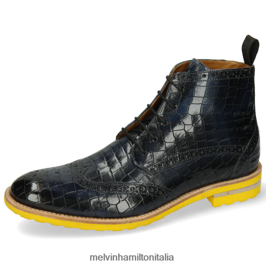 esso Melvin & Hamilton uomini vortice 10 blu stivaletti L80P2P148