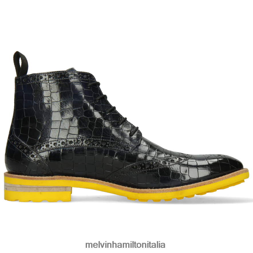 esso Melvin & Hamilton uomini vortice 10 blu stivaletti L80P2P148