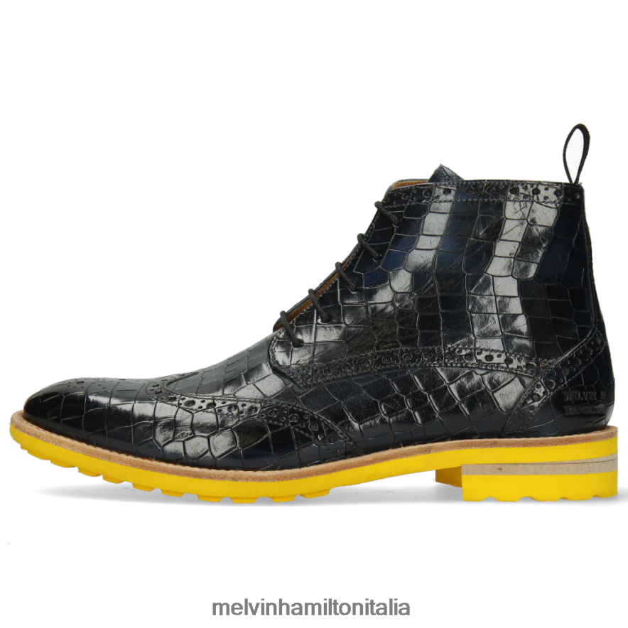 esso Melvin & Hamilton uomini vortice 10 blu stivaletti L80P2P148