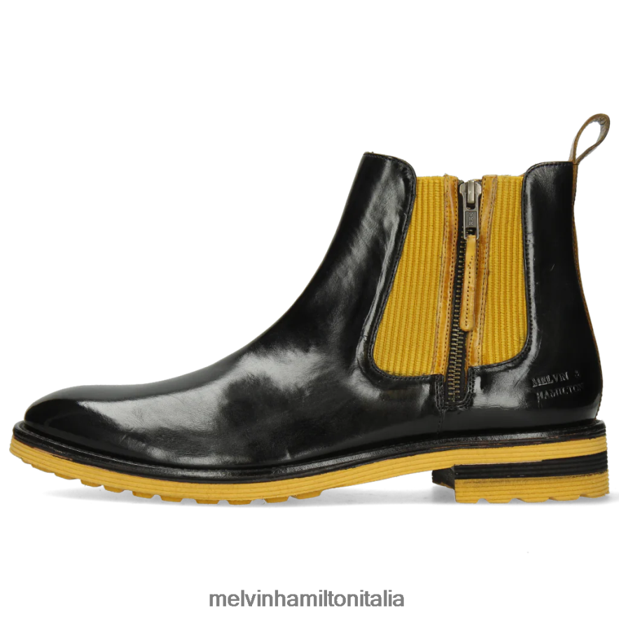 esso Melvin & Hamilton uomini vortice 25 nero stivaletti L80P2P134